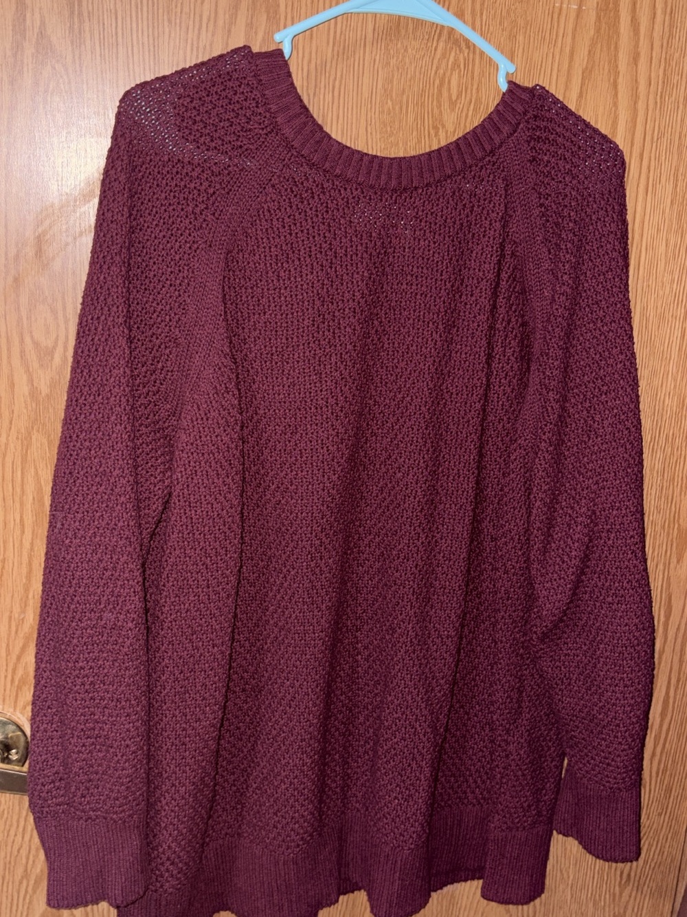Women’s Maroon Knit Pullover Sweater